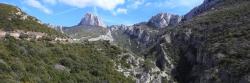 Le pic de Bertagne vu depuis le bas du vallon des Crides