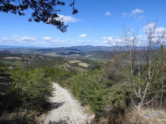 La vallée de la Drôme vue depuis le Pas Saint-Michel