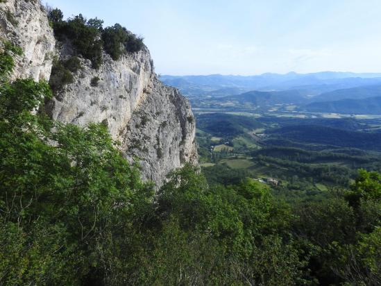 Arrivée au Pas de Faucon (vallée de la Drôme)