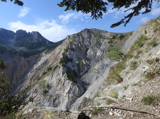 Au 1er belvédère sur le ravin de Bragousse