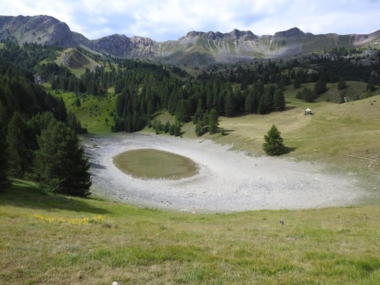 Le lac de Morgon (enfin ce qu'il en reste...)