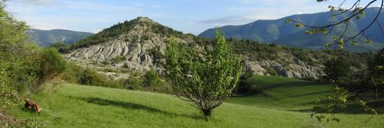 Le col de l'Aiguillon Saint Claude vu depuis le gîte de Vergol