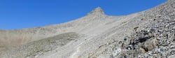 A l'approche du sommet du Mont Pelat