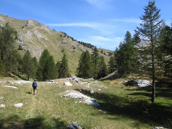 Traversée du pré d'Auriac