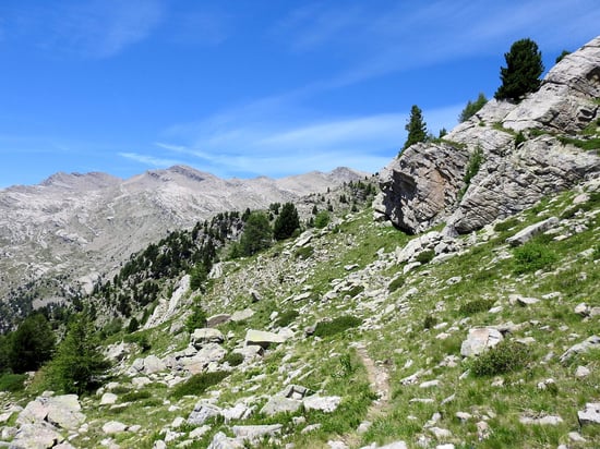 Dans le contournement W de la Tête d'Auriac
