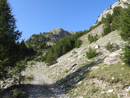 Montée vers la cabane de la Selle