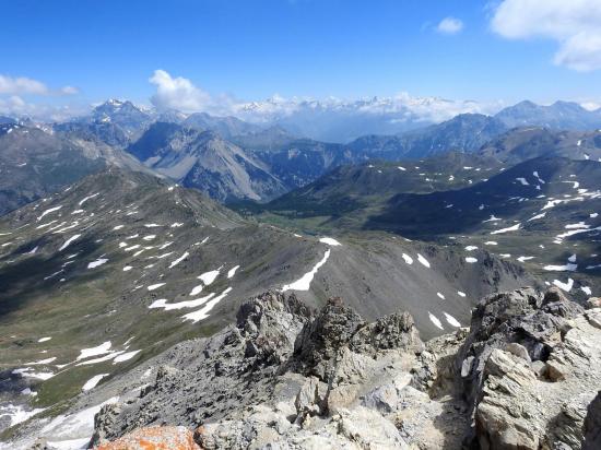 Panorama sur la Vanoise depuis le sommet du Grand Aréa