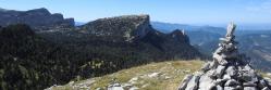 Au sommet de la montagne de Peyre Rouge