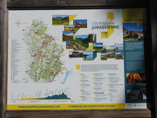 Tracé de l'échappee jurassienne