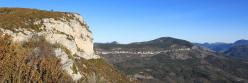 Sur les crêtes de la montagne de l'Eyriau (au fond, la montagne des Ruelles)