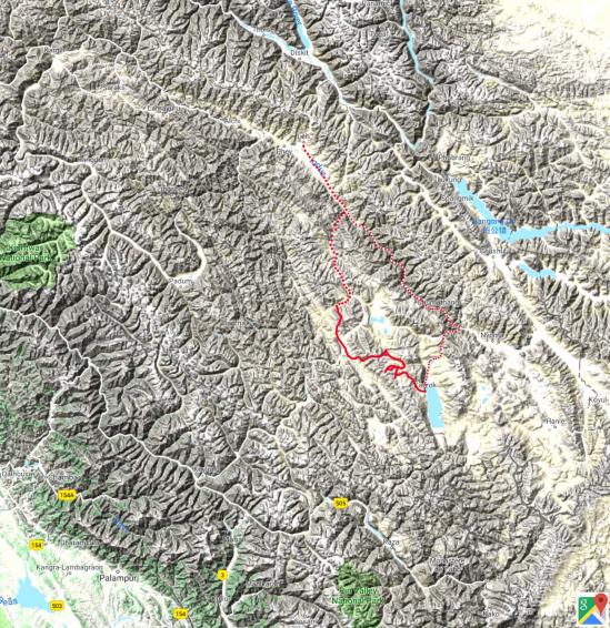 Fond plan inde himalayenne sangtha tsomoriri