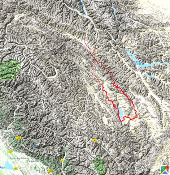 Fond plan inde himalayenne tour du Rupshu