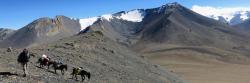 Le Gaugiri vu depuis la descente du Parchekya La