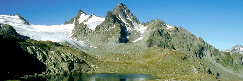 Le glacier du Ruitor et le sommet du Grand Assaly