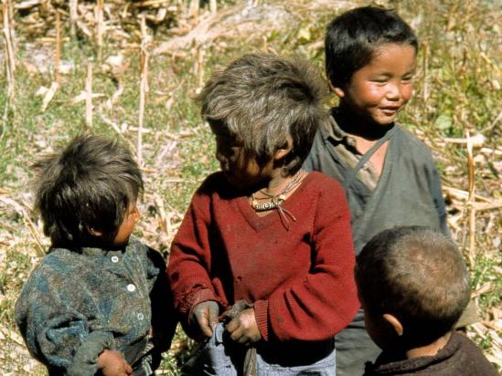 Groupe d'enfants à Ghap