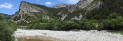 Le Grand Buëch à sec du côté de Saint-Julien-en-Beauchêne