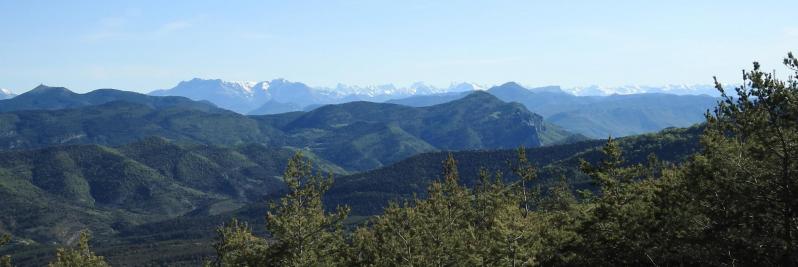 Panorama sur les Alpes depuis le col Saint-Jean