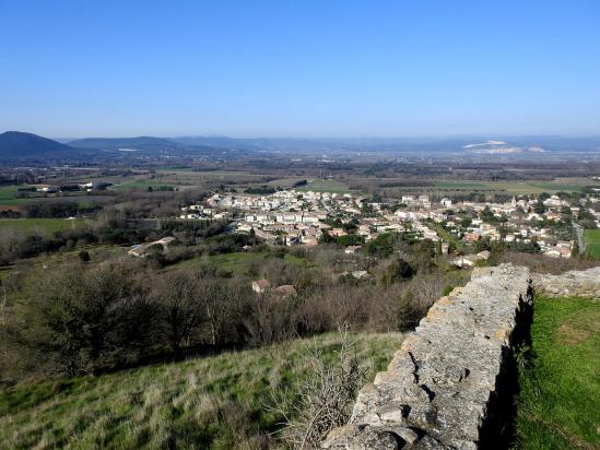 Vue depuis le Vieil Allan (Allan et la vallée du Rhône)