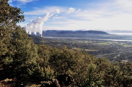 La plaine de la Valdaine vue depuis la crête de Gringalon