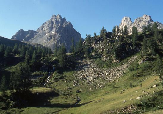 Le vallon du Chardonnet et la crête du raisin