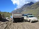 La route NH-1 à l'approche de Gramphu dans la descente du Rohtang La