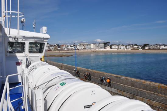 Sur le ferry au départ de Quiberon