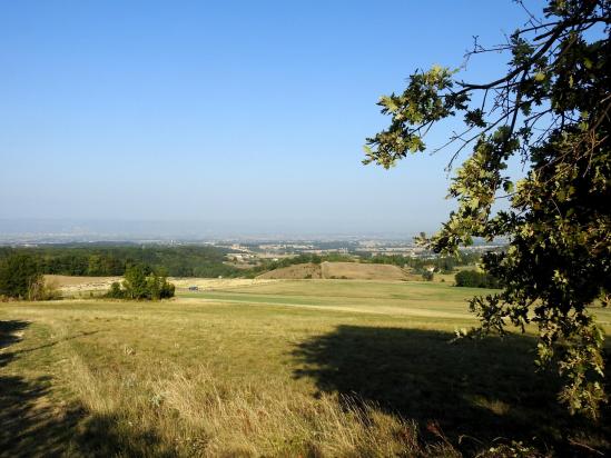 Au départ du col de Toutes Aures (vue sur la plaine de Romans)