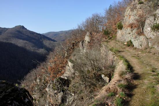 Au-dessus du hameau du Sablas (serre de Tremoulias)