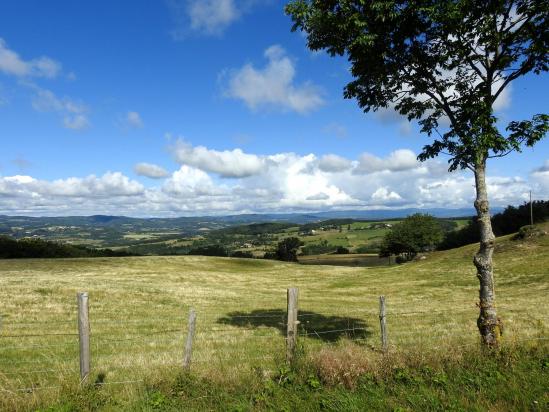 Saint-Romain-de-Lerps (les monts duVivarais vus depuis le serre de la Chavas)