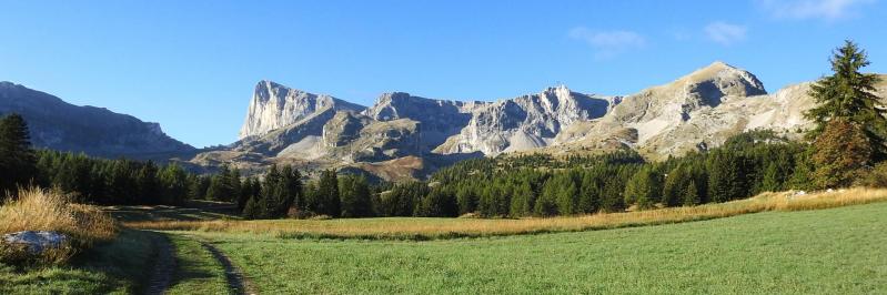 Au départ de Superdévoluy, la montagne d'Aurouze