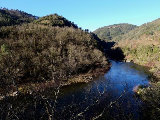 Sur la Dolce Via le long de l'Eyrieux