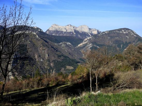 Le massif des Trois-Becs vu depuis le col du Royet