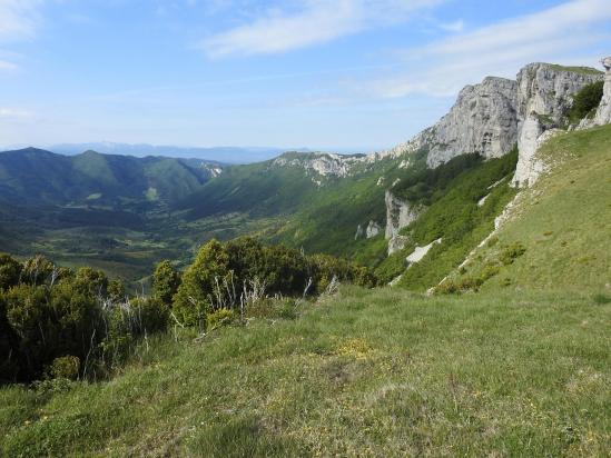 Sur la crête des rochers de la Sausse