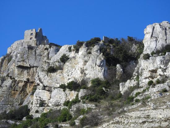 Depuis Guilherand-Granges au pied de la montagne de Crussol