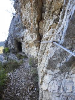 Sur la vire du tunnel