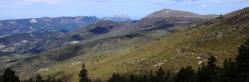 Sur la montagne de Praloubeau du côté du Gros Moure (au fond, Couspeau et les Trois-Becs)