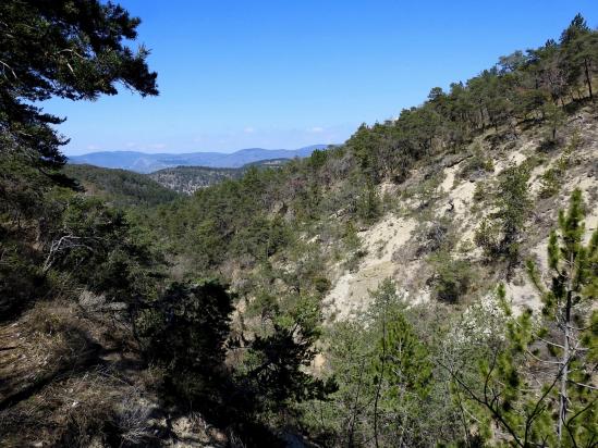 Sur le sentier à l'approche du col de la Tuilière