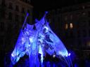 Sur la place des terreaux lors de la Fête des Lumières 2018