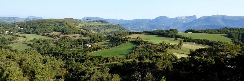 Vue depuis le col de Vesc (Trois-Becs et Couspeau)