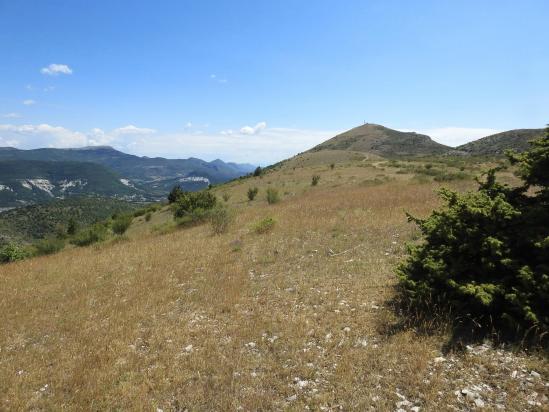 Le sommet de la montagne de Bergiès vu depuis la Serrière de Piberos