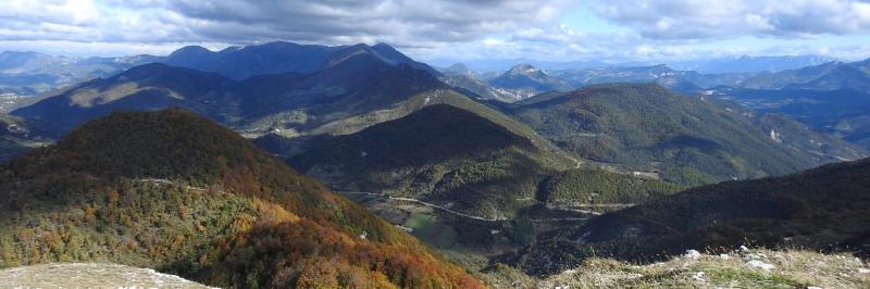 Depuis le Serre la Tête, vue sur Couspeau