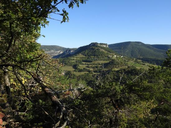 Gigors et le lateau du Savel vus depuis la montée à Saint-Pancrace