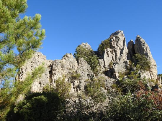 A l'entrée du cirque de Mourèze