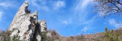 Les Rochers du Château vus depuis le Pas de Saint-Michel