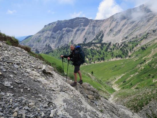 A l'approche de la Tête de Haute Lus (Vallon de l'Abéou)