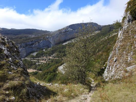 Descente du col de Rousset géographique