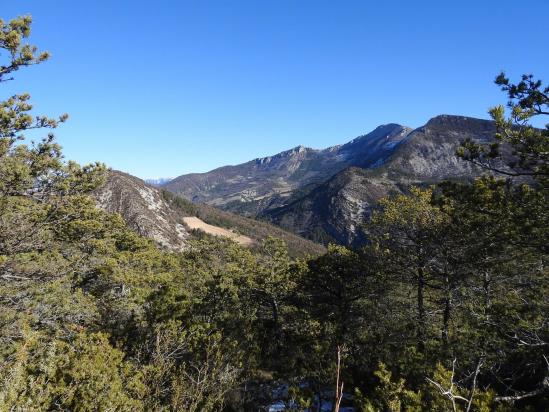 La Servelle et le Cuchet vus depuis la crête de Montanègre