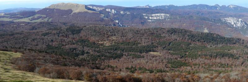 Panorama vers l'W depuis le GR93