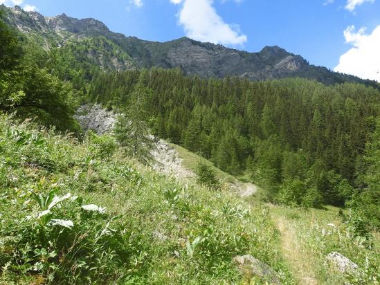 Entre le torrent du Colombier et la cabane de Suzaire