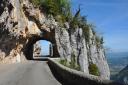 Un des tunnels sur la spectaculaire route de Combe Laval